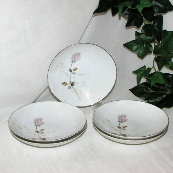 5 Sango Fine China Francine Small Dessert or Berry Bowls Cottagecore Vintage - Picture 3 of 5